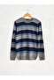 Lcwaikiki Classic Crew Neck Striped Slim Knit Sweater (0W) - 2