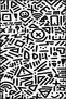 Mathematical Infinite Stripes Pattern Decorative and Washable Carpet Miravip9295