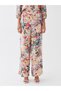 Lcwaikiki Classic Elastic Waist Floral Wide Leg Women's Trousers (S3) - 4