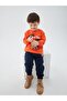Lcw Baby Elastic Waist Nostalgic Monkey Printed Baby Boy Jogger Sweatpants (W3)