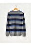 Lcwaikiki Classic Crew Neck Striped Slim Knit Sweater (0W)