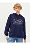 Hooded Printed Long Sleeve Women's Sweatshirt (W1)