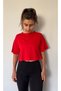 Women's Red Organic Cotton Cropped t-shirt - 2