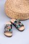 Narrow Fit Dar Kalip Corri̇ne Original Imported Stone-Embellished Women's Slippers Black (Narrow Fit) - 3