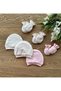 Organic Set of 6 Newborn Baby Gloves and Hats Benek Fiyonk - 2