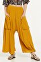 Yellow Drapey Trousers with Pocket Detail - 3
