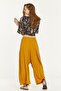 Yellow Drapey Trousers with Pocket Detail - 4