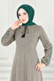 Mink Lace up Dress - Msl8008 - 3