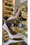 Women's Glittery Satin Platform Shoes - 5