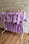 Lilac 9 Pieces Bridesmaid Printed Bridesmaid Dressing Gown - 4