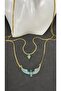 Handmade Brass Apparatus Lacquer Coated Long Women's Necklace - 3