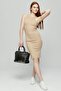 Women's Black Suede Panelled Cross Shoulder Strap Hand Shoulder Bag - 2
