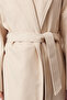Ecru Button Detailed Soft Textured Slit Oversized Coat Twoaw25Kb00027 - 3