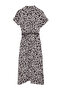 Maroccan Maxi Woven Shirt Dress with Brown Belt Floral Print TWOSS24EL00802 - 7