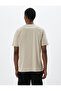 Crew Neck Slogan Printed Cotton T-Shirt - 4