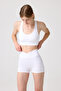 White Biker Shorts Short Sports Leggings Envelope Biker - 3