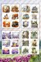 4 Pages Transparent Vintage Garden Stickers - Labels for Planner, Bullet Journal, Scrapbook, Phone, Laptop - 2