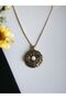 Stone and Pearl Flower Necklace - 2