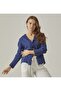 MUSLIN SHAL COLLAR WOMEN'S SHIRT - 4