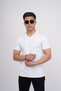 Men's Cotton Lycra Slim Fit V-neck T-shirt 5 Pack - 5