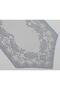 Rose Pattern Knitted Tulle Short Runner Cover 40x90 (GREY) - 3