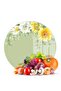 Glass Cutting Board and Presentation Plate Vintage Daisy 30X30 cm
