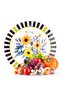 Glass Cutting Board and Presentation Plate Mackenzie Vintage Flower 30X30 cm