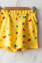 Girl's Yellow Printed Lug Shorts & Bermuda - 3