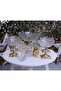 Estrella 7-Piece Gilded Metal Leg Salad Bowl Snack Bowl Presentation Bowl - 3