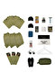 3-Piece Summer Basic Military Material and Underwear Set