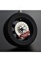 Car Rearview Mirror Decorative Pendant Sport Steel Rim Tire - Black - 4