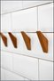 Adhesive toilet paper holder wooden toilet paper holder beech wood montessori