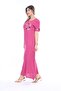 Women's Short Sleeve Summer Woven Dress - 5