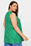 Plus Size V-Neck Lace Detailed Unlined Short Sleeve Blouse 303246 - 5