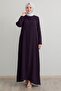 Plum Ferace with Leaf Pearls on Arms - 5