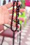 Red Vernier Alexander Cut Rosary with Silver Tassels - Fire Amber 201023176 - 2