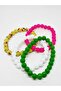 Set of 4 Mixed Glass Bead Bracelets - 2