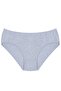 Women's 5-Piece High Waist Ribbed Panties Gray - 3