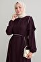 Plum Ferace with Handle and Fold Detail - 2