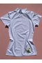 Women's Cotton Lycra 2-Piece Black and White Color Short Sleeve Turtleneck Athlete-Body Suit - 5