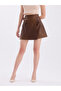 Genuine Leather Short Skirt