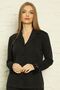 Buttoned Front V-Neck Soft Lace Winter Lycra Wool Viscose Pajamas Set - 5
