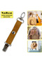 Takbırak Hat & Accessory Hanger Clip, Genuine Leather & Metal Apparatus Luggage Bag Hanger Accessory, 1 Piece