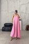 Full Length Long Dress with Adjustable String Strap - 4