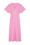 Fuchsia A-Line Corsage Detailed V-Neck Maxi Woven Dress TWOSS24EL00620 - 7