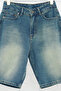 Blue Wide Cut Loose Distressed Denim Jeans Shorts Tmnss24Sr00073 - 11