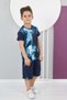 Boy's Diving Fabric Sports Shorts T-Shirt Bermuda Bottom-Top Set - 5