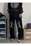 Street Style Skeleton Heart Printed Unisex Baggy Tracksuit