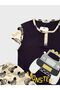 Boy's Cotton Car Monster Truck Patterned Short Sleeve Buttoned Summer Pajamas Set - 4
