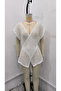 Openwork Double Breasted Knitwear Pareo - Women - 6
